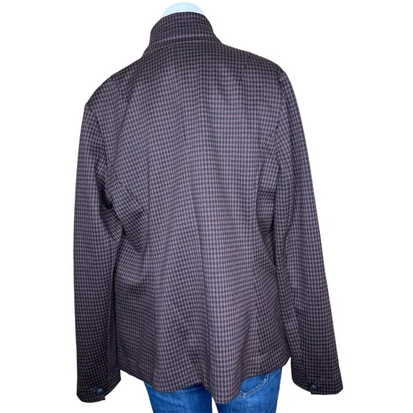 Rag & Bone Sadie Houndstooth Blazer In Brown Multi Sz 8 NWT